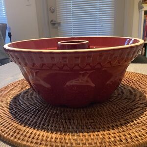 Paula Deen Farmhouse Red Speckled Rooster Stoneware